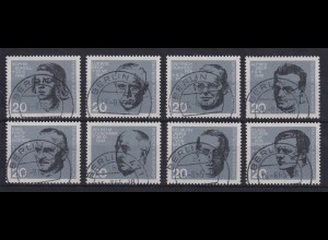 Bund 1964 Einzelmarken aus Widerstands-Block Mi-Nr. 431-38 Satz kpl. O BERLIN