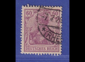 Dt. Reich Germania Kriegsdruck 60 Pf Mi.-Nr. 92 II c gestempelt gpr. Zenker BPP