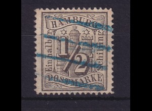 Hamburg 1/2 Schilling 1864 Mi.-Nr. 10 gestempelt