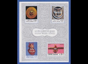 Indien 1974 INDIPEX Indische Masken Mi.-Nr. Block 2 **