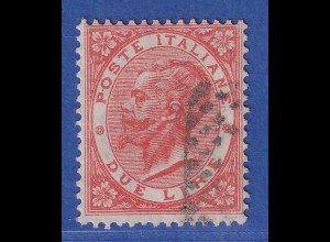 Italien 1863 Freimarke 2 Lire Mi.-Nr. 22 vermutlich falsch gestempelt 