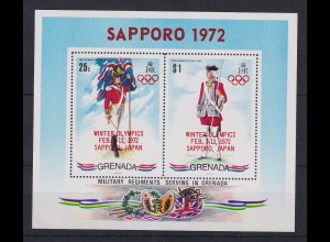 Grenada 1972 Olympische Spiele Sapporo Mi.-Nr. Block 21 ** / MNH 