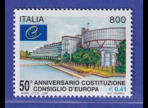 Italien 1999 Europarat Palast der Menschenrechte Straßburg Mi.-Nr. 2636 **