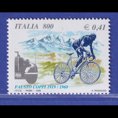 Italien 1999 Fausto Coppi Radrennfahrer Mi.-Nr. 2639 **