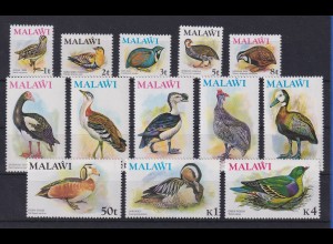 Malawi 1975 Freimarken Vögel Mi.-Nr. 229-41 postfrisch **