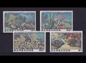 Barbados 1980 Unterwasserwelt von Barbados Mi.-Nr. 514-517 postfrisch **