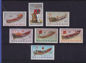 Mocambique 1964 Historische Schaluppen Mi.-Nr. 516-522 postfrisch **