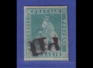Alt-Italien Toskana 4 Crazie 1853/55 Mi.-Nr. 6 y b O gepr. PFENNINGER