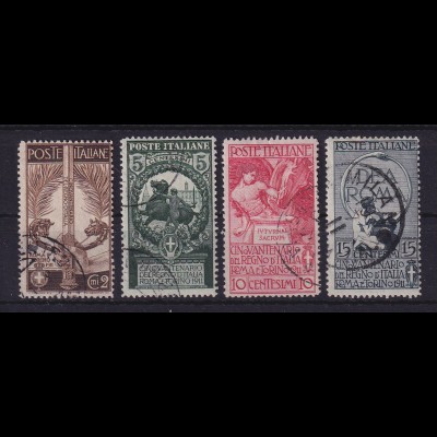 Italien 1911 Geeintes Königreich Italien Mi.-Nr. 100-103 gestempelt