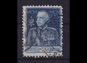 Italien 1925 König Viktor Emanuel III. Einzelwert Mi.-Nr. 223 B gestempelt