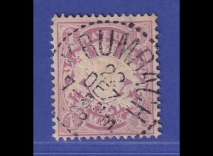Bayern Wappen 1 Mark violett Mi.-Nr. 53 x b gestempelt KRUMBACH gepr. HELBIG BPP