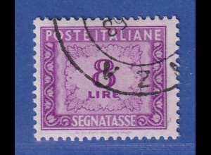 Italien Portomarke / SEGNATASSE 8 Lire mit Wz.4 (Sterne) , selten ! Mi.-Nr. 89