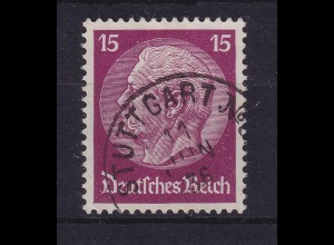 Deutsches Reich 1933 Hindenburg 15 Pfennig Mi.-Nr. 488 O STUTTGART