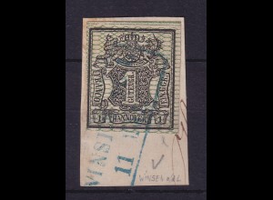 Hannover 1856/57 Wertziffer 1 Gutegroschen Mi.-Nr. 9 Unterrandstück O WINSEN