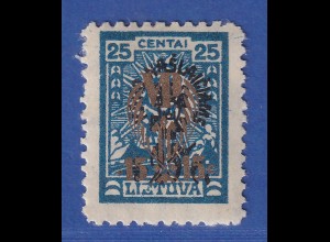 Lietuva / Litauen 1926 Waisenhäuser Mi-Nr. 263 X mit Wz.3 ungebraucht *