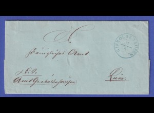 Hannover Brief mit Einkreisstempel GIEBOLDEHAUSEN 1857