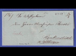 Hannover Vorphila-Brief mit Einzeiler OHOF wohl 1840 