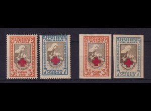 Estland 1921/22 Rotes Kreuz Mi.-Nr. 29-30 A / B postfrisch **