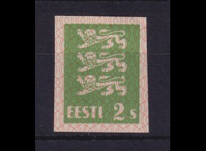 Estland 1928 Wappenlöwe Mi.-Nr. 75 U postfrisch ** / MNH