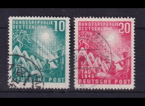 Bundesrepublik 1949 Eröffnung des Bundestags Mi.-Nr. 111-112 gestempelt