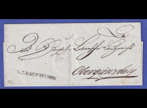 Bayern Vorphila-Brief mit Rayon-Stempel R.3.KAUFBEYERN nach 1802