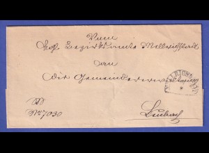 Bayern Vorphila-Brief mit Halbkreisstempel MELLRICHSTADT nach 1845