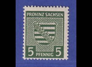 SBZ Provinz Sachsen 1945 Wappen Mi.-Nr. 75 Y b postfrisch ** gpr. STRÖH BPP