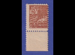 SBZ Mecklenburg-Vorpommern 1946 Abschiedsserie Mi.-Nr. 37 z a ** gpr. KRAMP BPP
