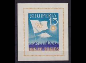 Albanien 1964 Olympiade in Tokio Mi.-Nr. Block 23 postfrisch **