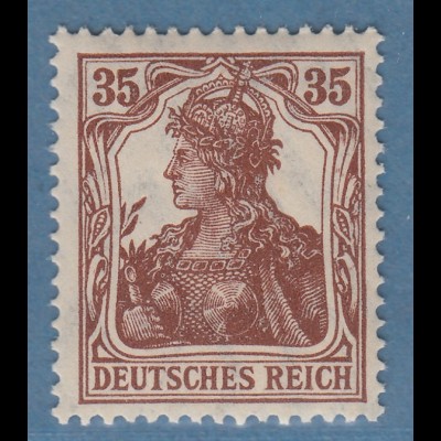 Dt. Reich Germania 35Pfg Mi.-Nr. 103 b ** gpr. Bauer BPP