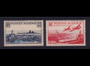 Algerien 1949 Für das Marine-Sozialwerk Mi.-Nr. 280-281 postfrisch **
