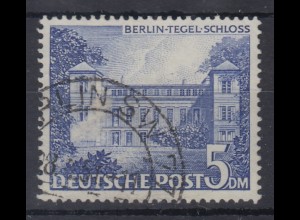 Berlin Bauten 5DM Schloss Tegel Mi.-Nr. 60 schön gestempelt BERLIN SW 77 