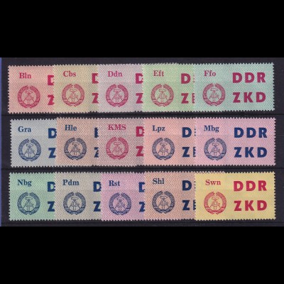 DDR 1963 Dienstmarken C Mi.-Nr. 1-15 postfrisch **