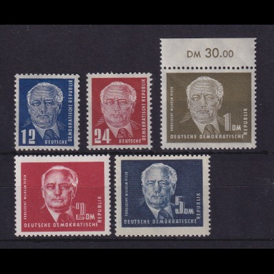 DDR 1950 Wilhelm Pieck Mi.-Nr. 251-255 postfrisch **