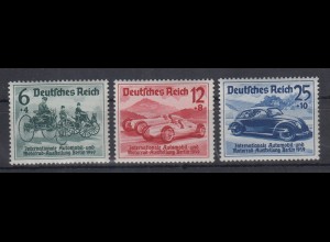 Deutsches Reich 1939 Mi.-Nr. 686-88 Automobil-Ausstellung Satz einwandfrei **