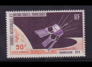 Französische Antarktis TAAF 1966 Französischer Satellit D 1 Mi.-Nr. 35 ** / MNH