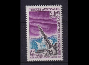Französische Antarktis TAAF 1966 Raketenstart Mi.-Nr. 38 ** / MNH