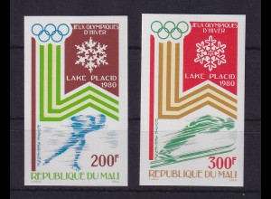 Mali 1979 Olympische Winterspiele Lake Placid Mi.-Nr. 749-750 B ** / MNH