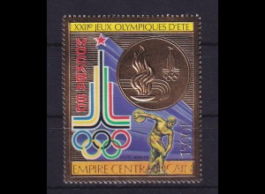 Zentralafrikanische Republik 1979 Olympiade Moskau Mi.-Nr. 622 A ** / MNH
