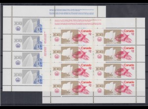 Kanada / Canada 1976 Olympische Spiele Montreal Mi.-Nr. 624-25 Kleinbogen **