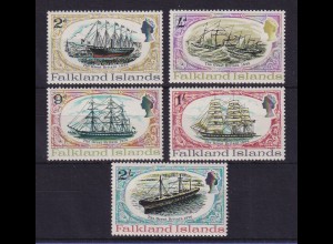 Falkland-Inseln 1970 Schiff The Great Britain Mi.-Nr. 187-191 postfrisch **