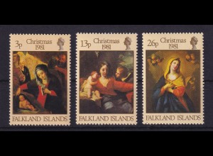 Falkland-Inseln 1981 Weihnachten Mi.-Nr. 333-335 postfrisch **