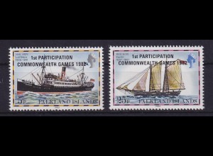 Falkland-Inseln 1982 Postschiffe Mi.-Nr. 355-356 postfrisch **