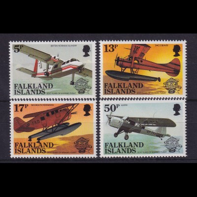 Falkland-Inseln 1983 Flugzeuge Mi.-Nr. 386-389 postfrisch **