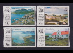 Südgeorgien und Süd-Sandwich-Inseln 1993 Walfangmuseum Mi-Nr. 211-214 **