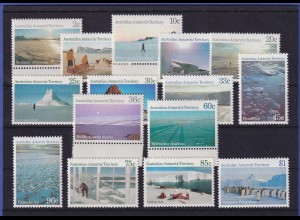 Australische Antarktis 1984/87 Landschaften Mi.-Nr. 63-72, 74-78 postfrisch **