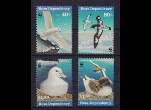 Ross Dependency 1997 Seevögel der Antarktis Mi.-Nr. 50-53 postfrisch ** 