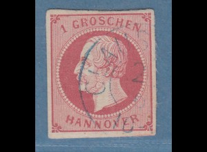 Hannover 1859 König Georg V. 1 Groschen Mi.-Nr.14a sauber O CLAUSTHAL
