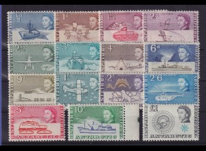 Britische Antarktis 1963 Antarktisforschung Mi.-Nr. 1- 15 postfrisch **