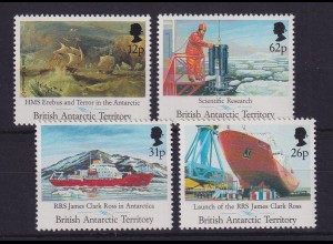 Britische Antarktis 1991 Schiff James Clark Ross Mi.-Nr. 185-188 postfrisch **